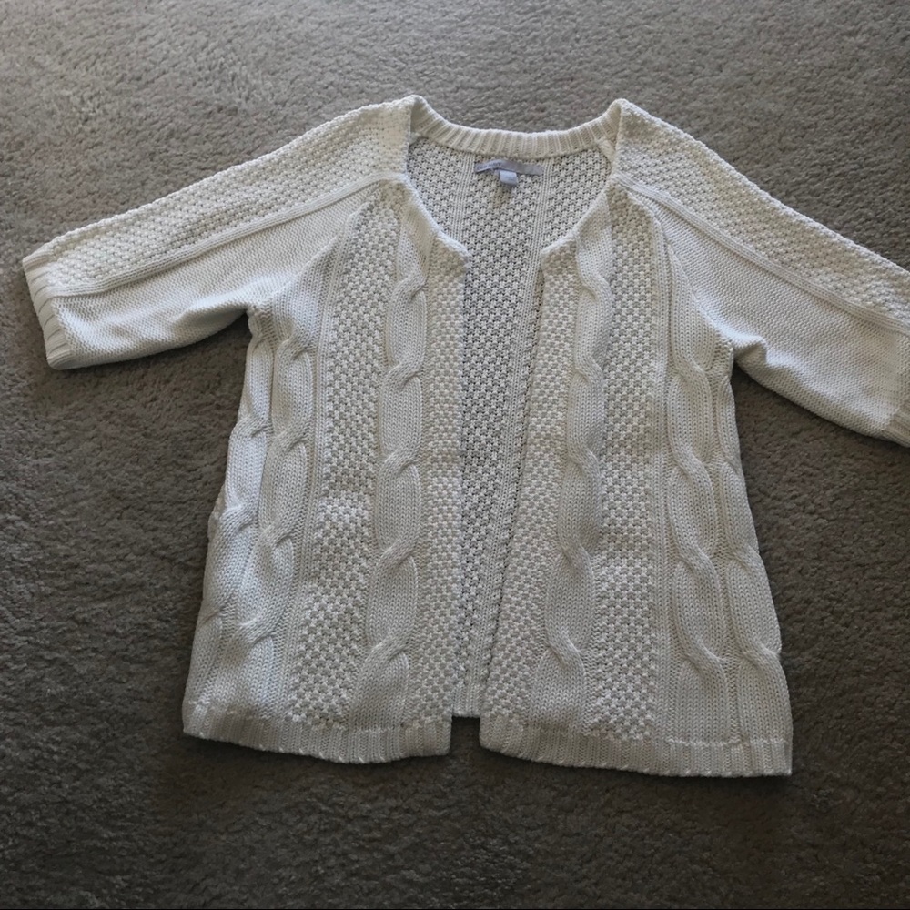 Old Navy Cream Open Front Cardigan